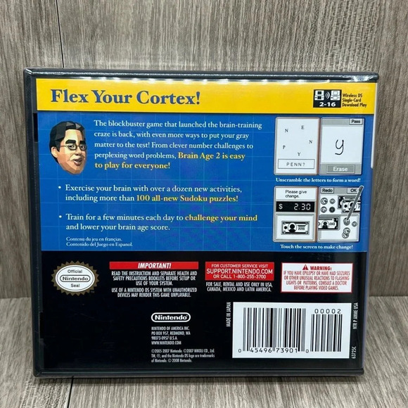 2007 Brain Age 2: More Training in Minutes a Day-Nintendo DS Touch Generations - Picture 2 of 5